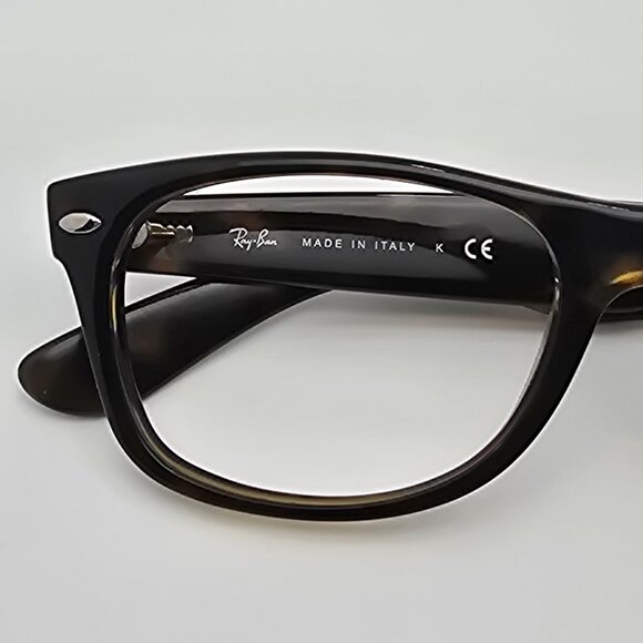 Ray-Ban RB2132 902 New Wayfarer Classic Polished Tortoise Sunglasses Frame Italy - Picture 12 of 12